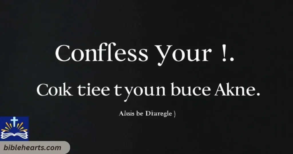 Confess your