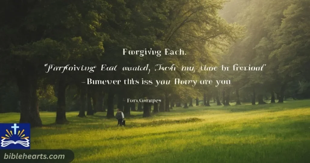 Forgiving each