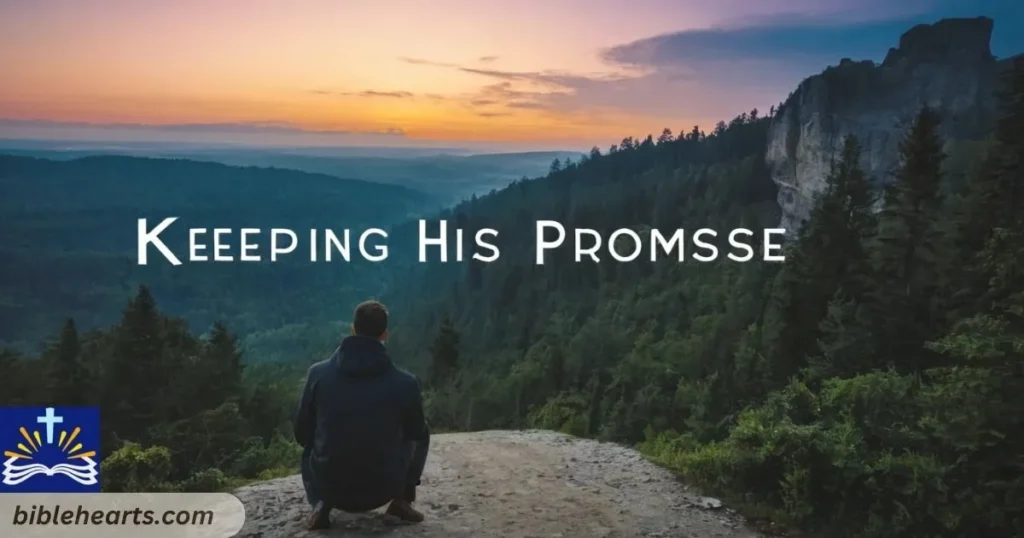 Keeping his promise