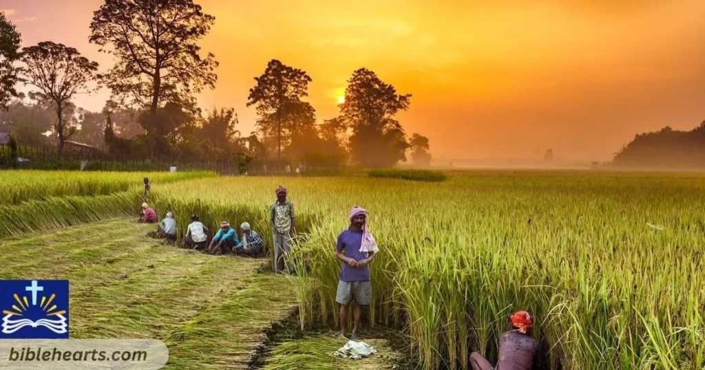 People rejoice at the harvest