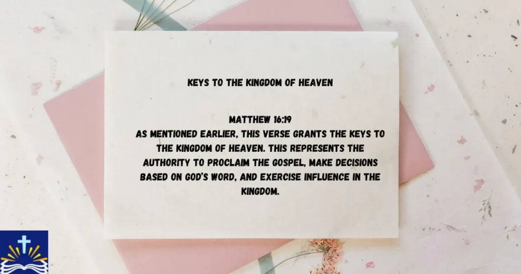 Keys To The Kingdom Of Heaven