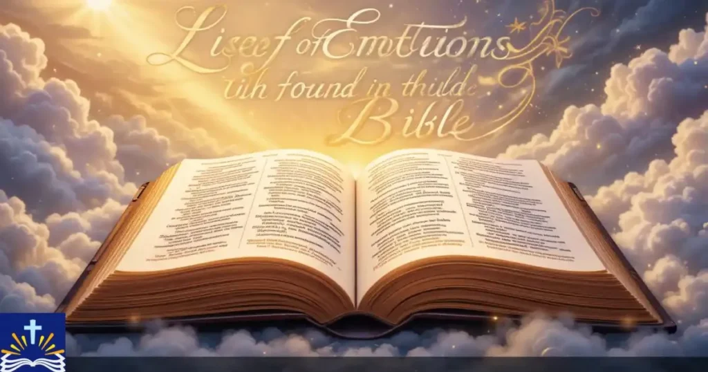 List Of Emotions In The Bible
