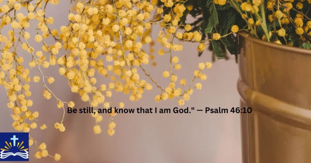 Be Still And Know That I Am God Psalm 4610