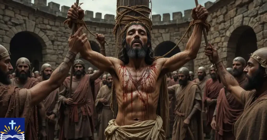 Jesus Being Whipped Before Crucifixion