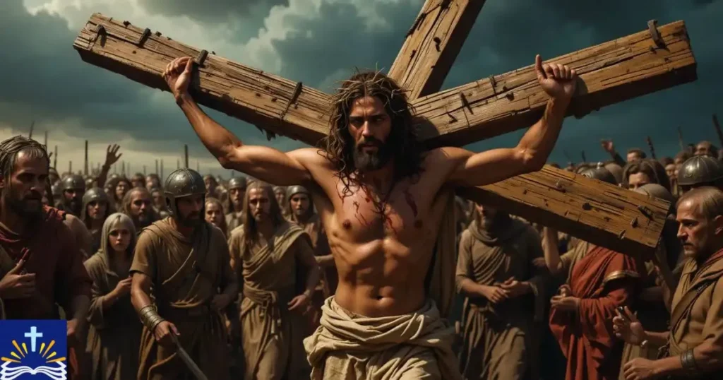 Jesus Carrying The Heavy Cross