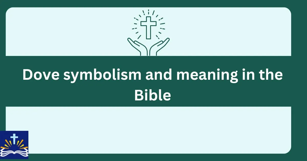 Dove Symbolism And Meaning In The Bible